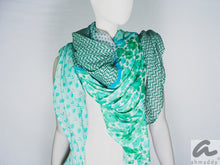 Load image into Gallery viewer, Seide- Baumwollschal Quadrato