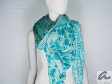 Load image into Gallery viewer, Seide - Baumwollschal Quadrato