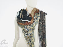 Load image into Gallery viewer, Seide- Baumwollschal Quadrato